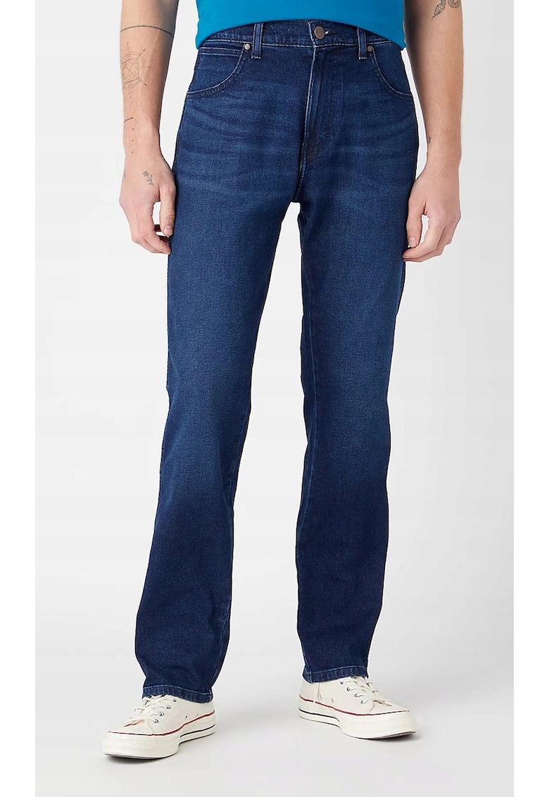 Дънки Frontier - памук/еластан - тъмносин - Тъмносин Wrangler