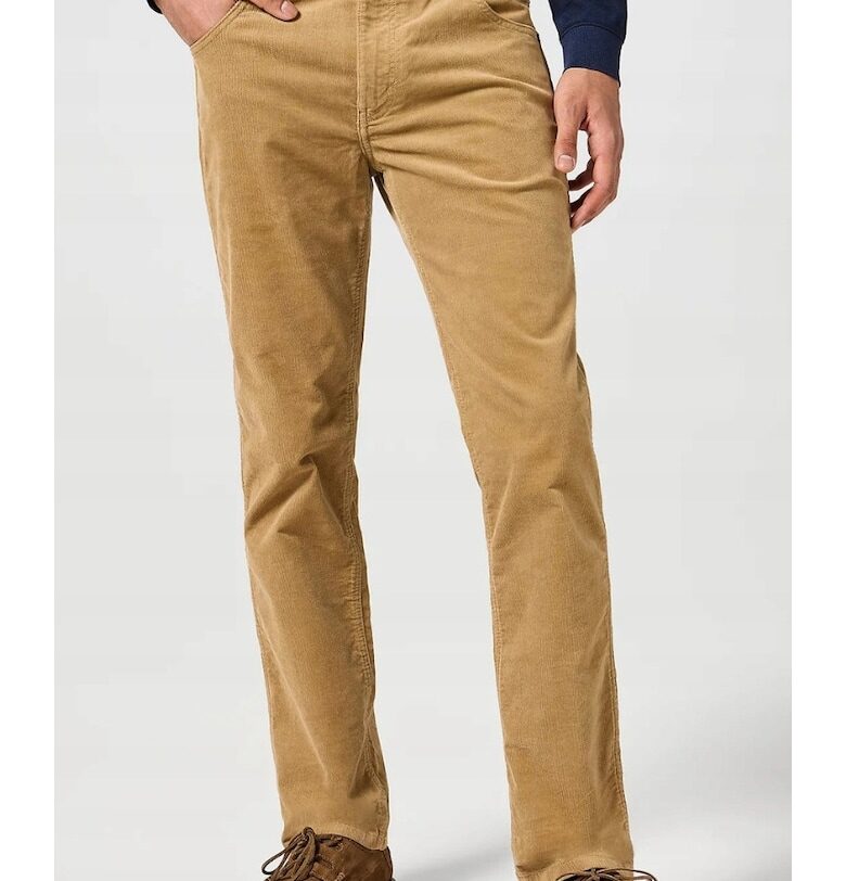 Дънки  GREENSBORO - памук/еластан - кафяви - Кафяв Wrangler