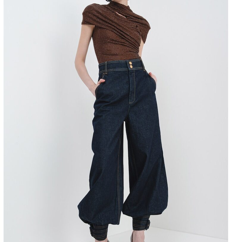 Дънки Harem с висока талия - Ултрамарин синьо ZIMMERMANN