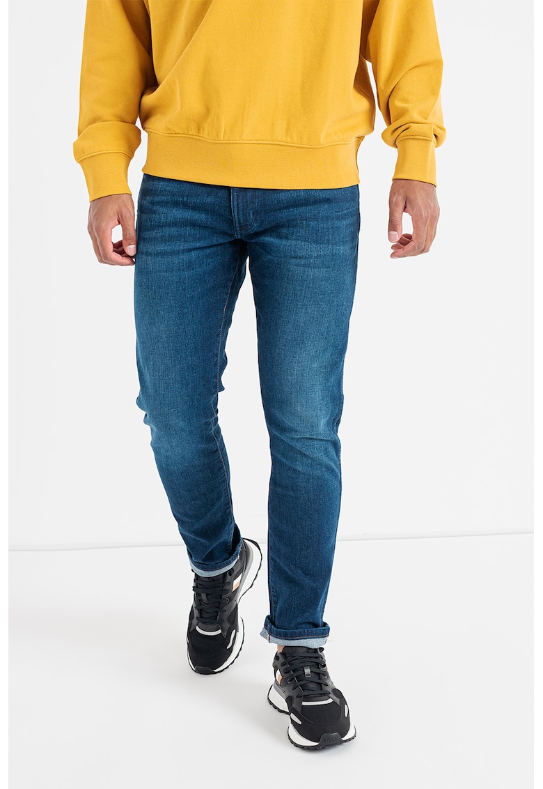 Дънки Larston по тялото - Тъмносин Wrangler