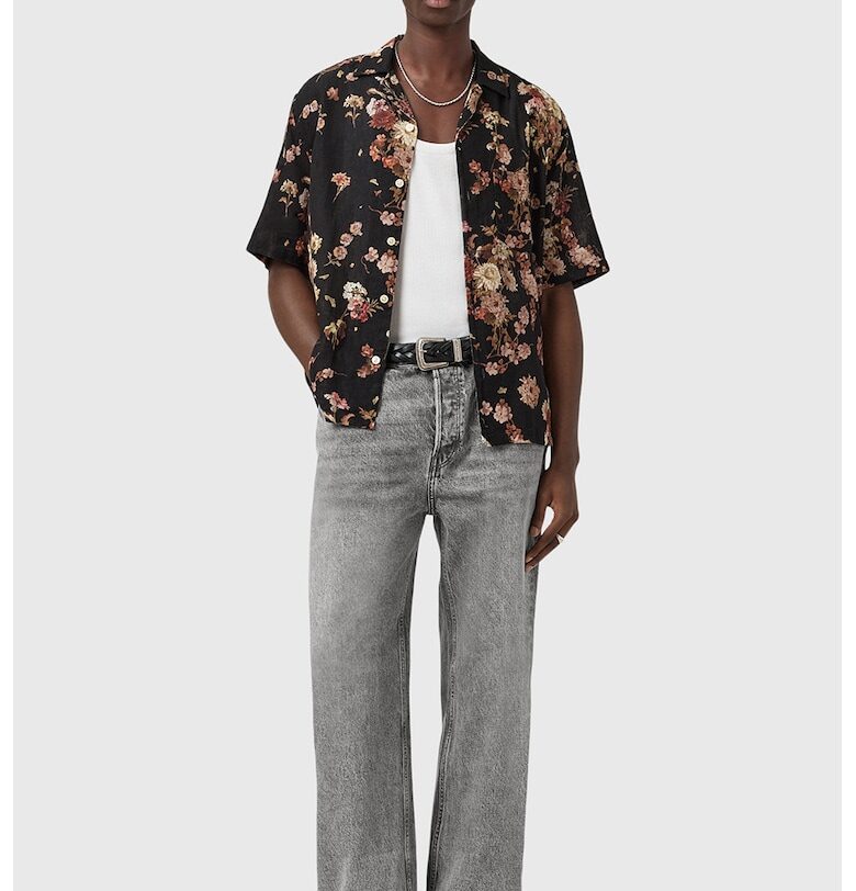 Дънки Lenny с широк крачол - Светло сив AllSaints