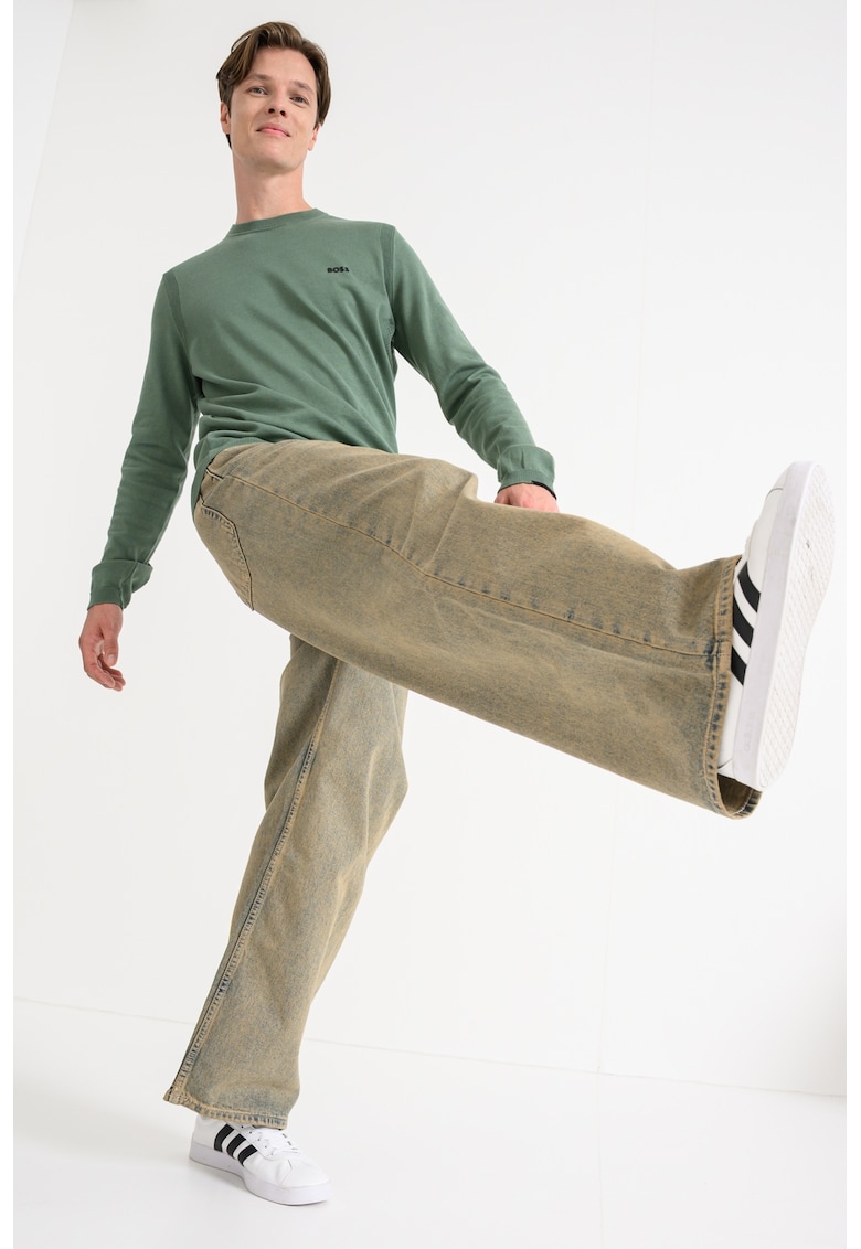 Дънки Mason с копчета и ниско дъно - Каки HUGO