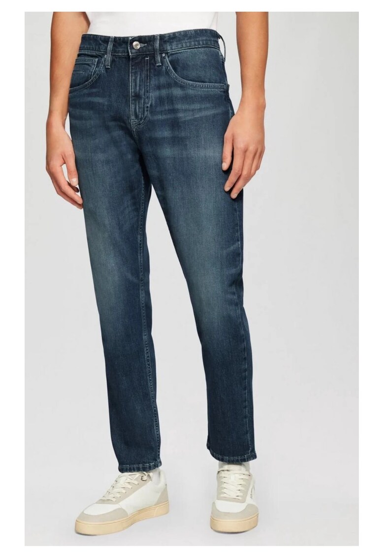 Дънки Mauro - висока талия - кройка Regular Fit - заострени крачоли - тъмносин - Тъмносин sOliver