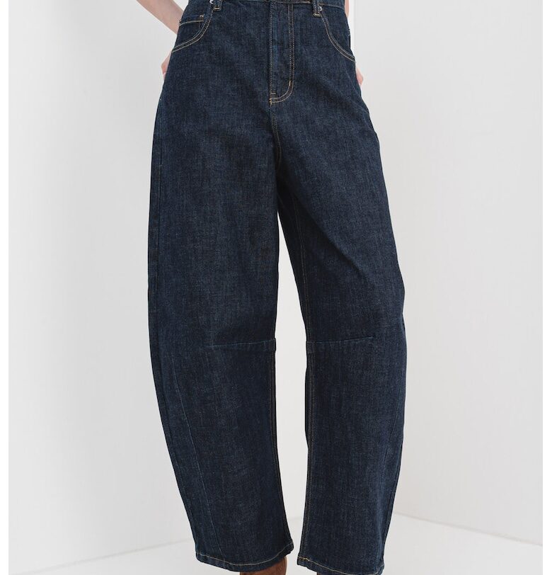 Дънки Mom с 5 джоба - Ултрамарин синьо SELF-PORTRAIT