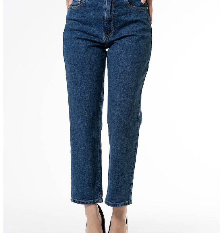 Дънки Mom с висока талия - Тъмносин Hermosa