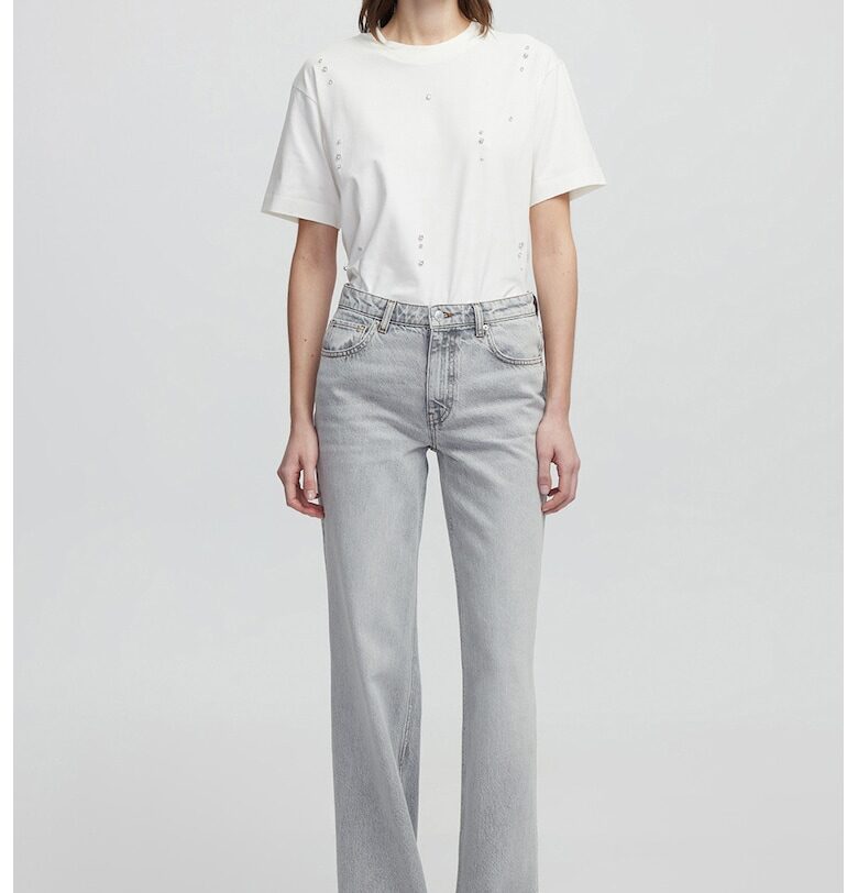 Дънки деграде с висока талия - Светло сив Ipekyol