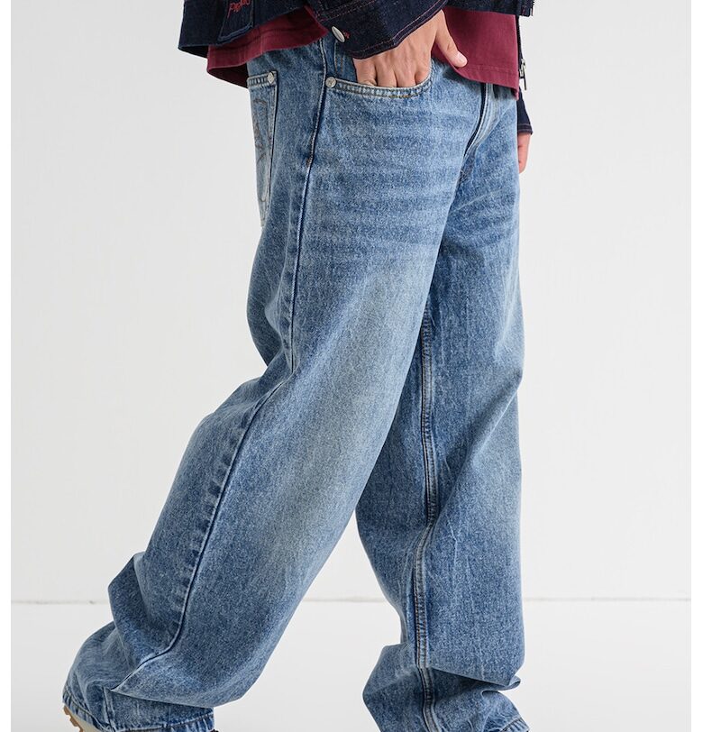 Дънки деграде с ниска талия - Син Pegador