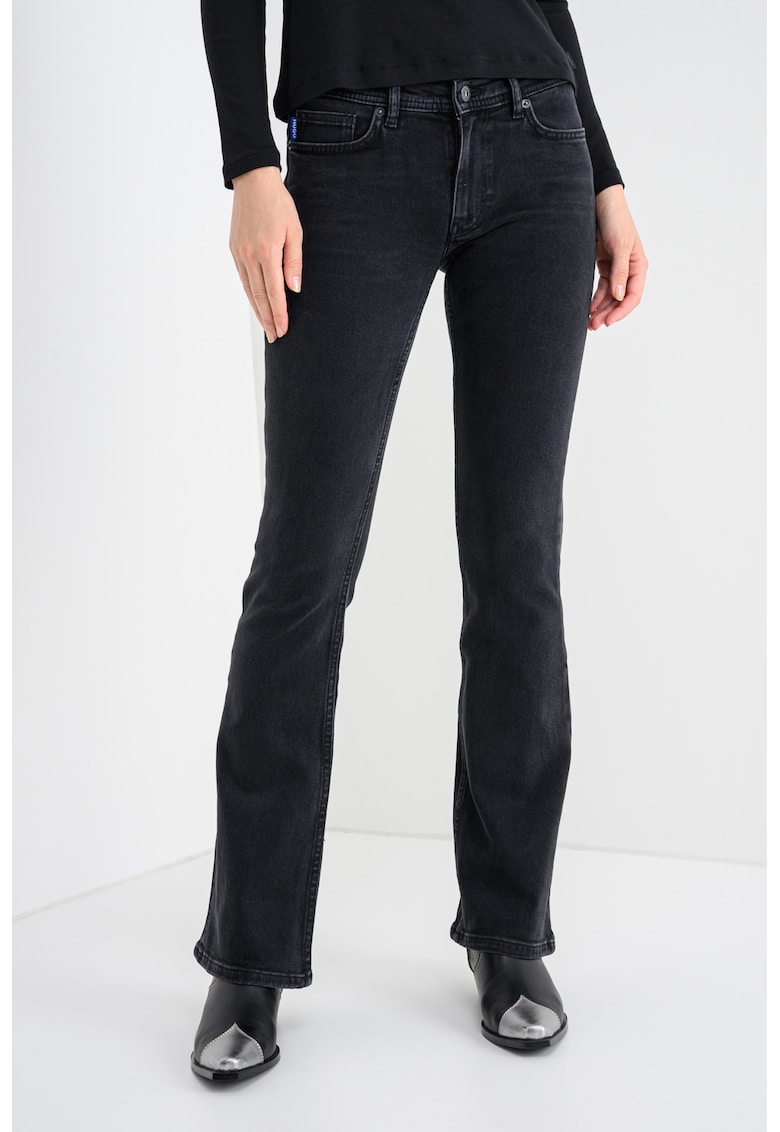 Дънки до глезена Getti с ниска талия - Черен HUGO