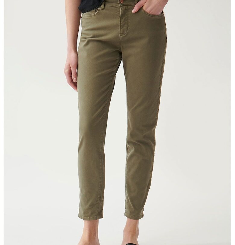 Дънки над глезена със стеснен крачол - Каки Tatuum