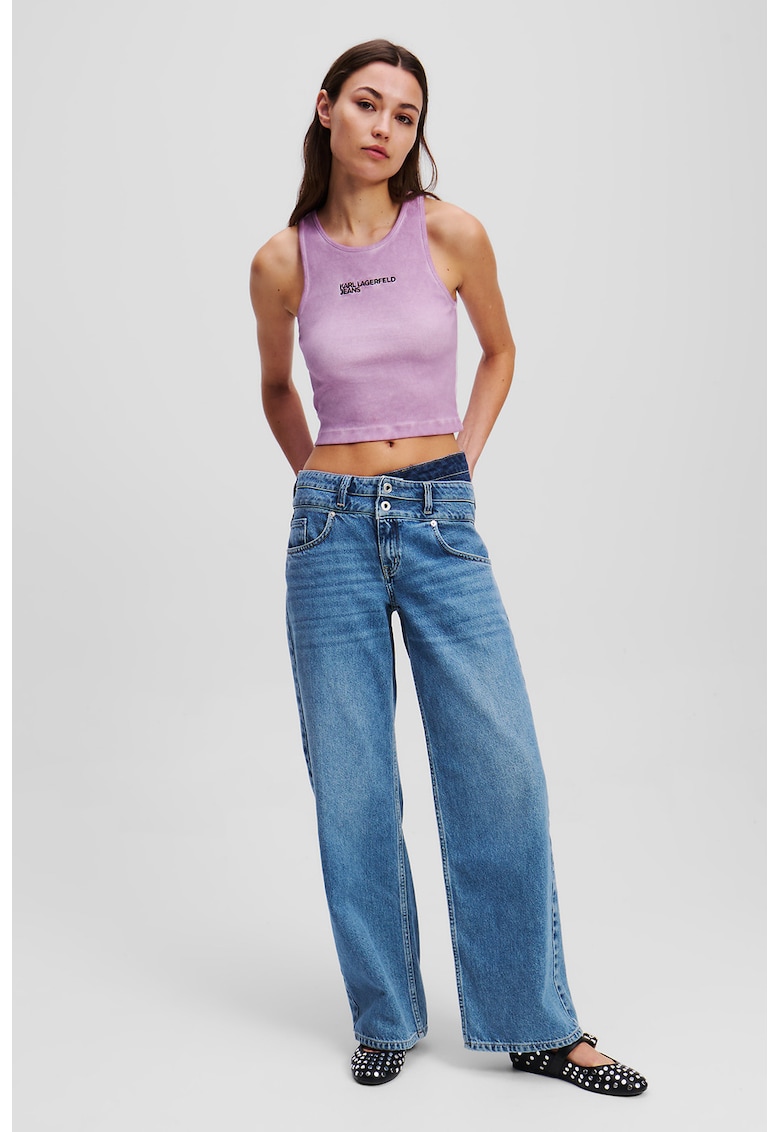 Дънки от органичен памук - Пастелносин KARL LAGERFELD JEANS