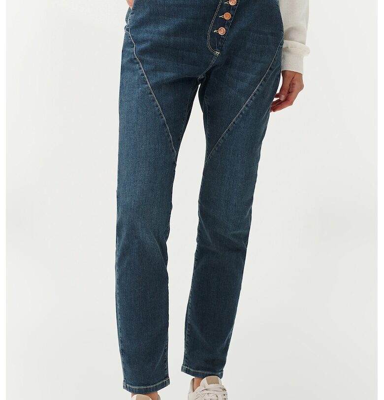 Дънки с асиметрично закопчаване - Тъмносин Tatuum