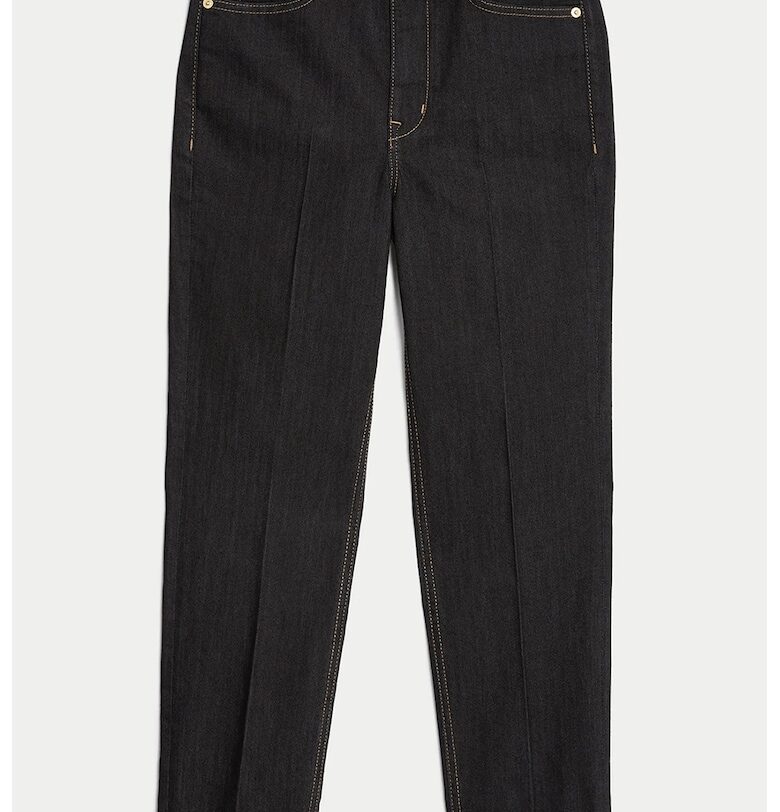 Дънки с висока талия - Антрацитно сиво Marks  Spencer