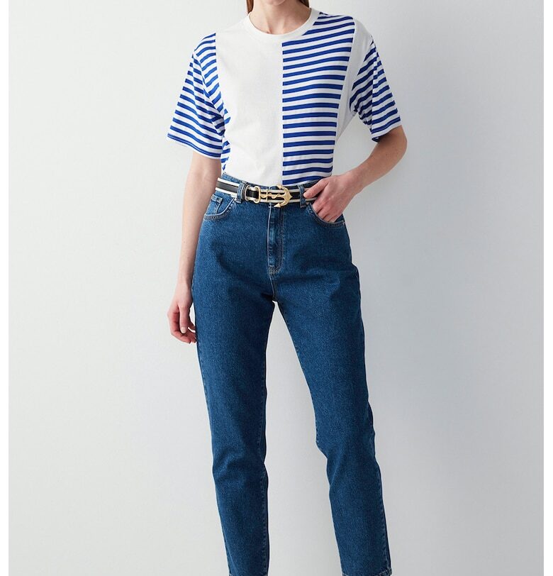 Дънки с висока талия - Кралско Синьо Ipekyol