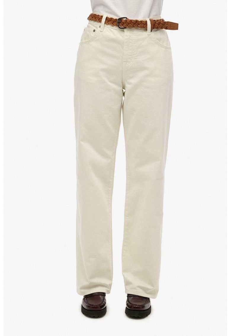 Дънки с висока талия - Мръснобял Superdry Co