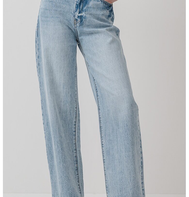 Дънки с висока талия - Светлосин ARMANI EXCHANGE