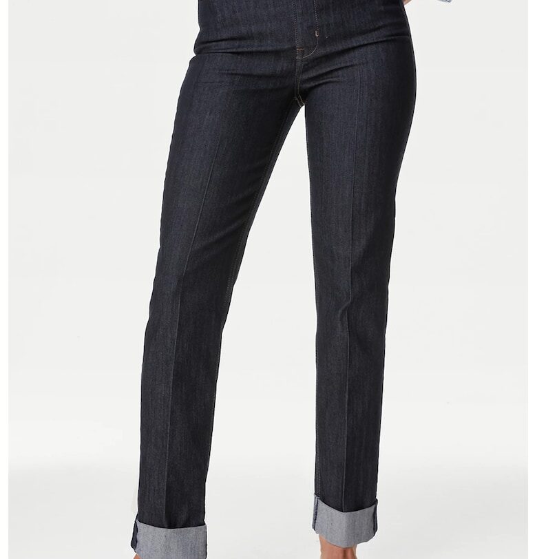 Дънки с висока талия - Ултрамарин синьо Marks  Spencer