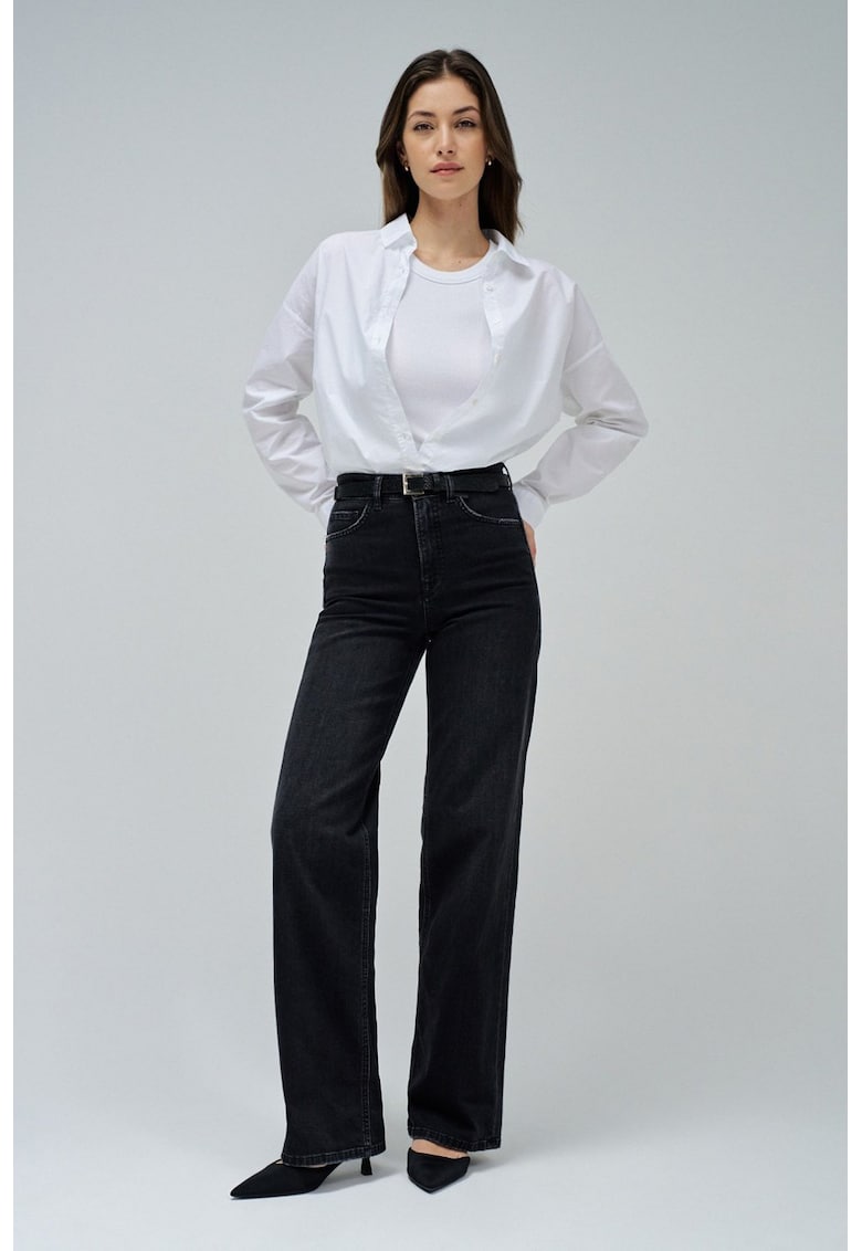 Дънки с висока талия - Черен Salsa Jeans