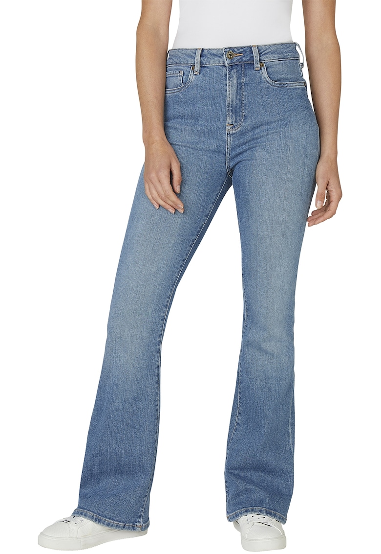 Дънки с висока талия и широк крачол - Светлосин Pepe Jeans London