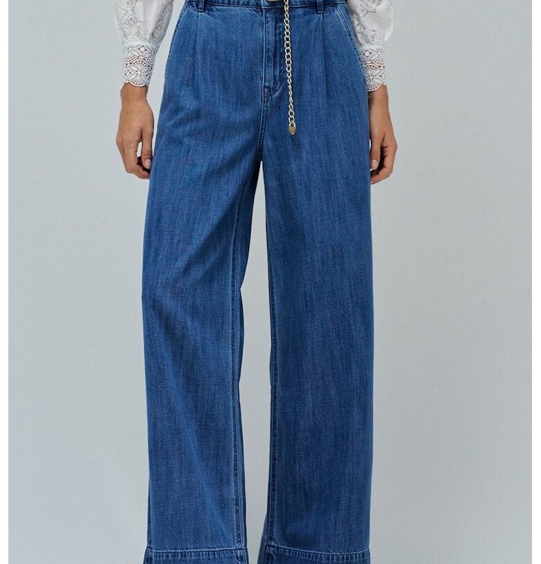 Дънки с лиосел - Кралско Синьо Salsa Jeans