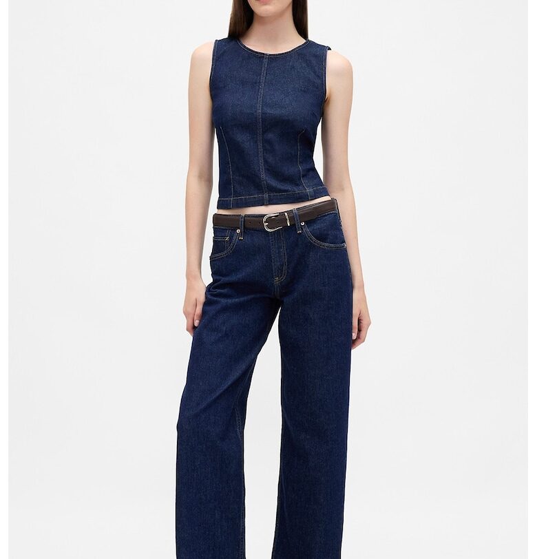 Дънки с ниска талия - Ултрамарин синьо GAP