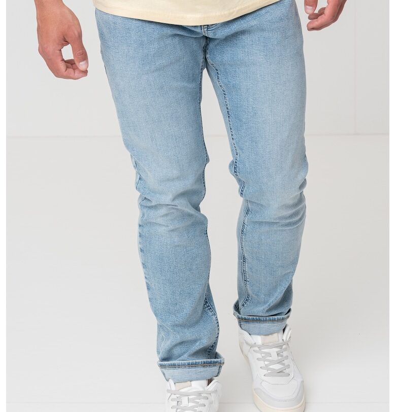 Дънки с памук със средна талия - Прашно синьо Tommy Jeans