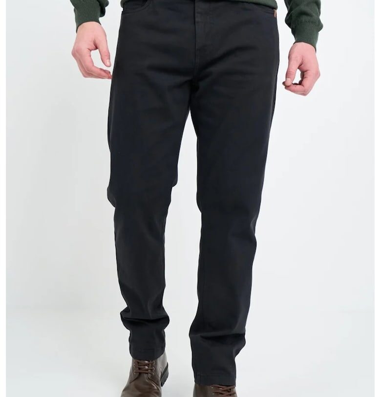 Дънки с памук със средновисока талия - Черен Timeout