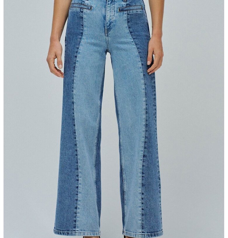 Дънки с широк крачол - Лавандула/Кралско Синьо Salsa Jeans