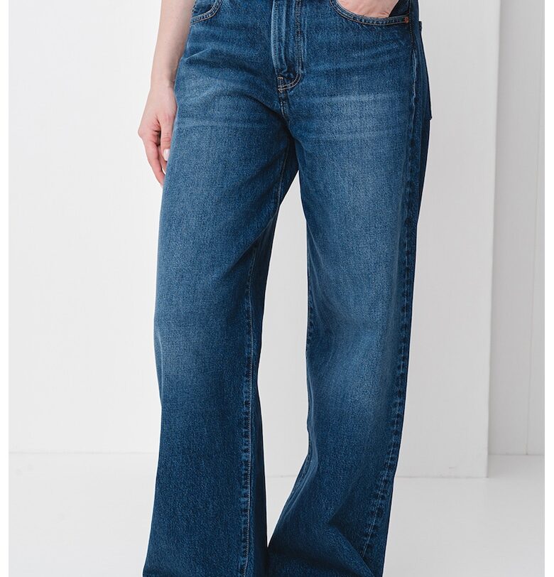 Дънки с широк крачол - Тъмносин CALVIN KLEIN JEANS