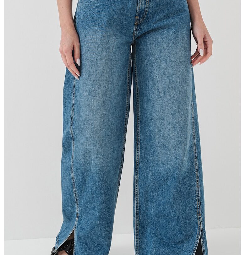 Дънки с широк крачол и цепки - Прашно синьо Pepe Jeans London