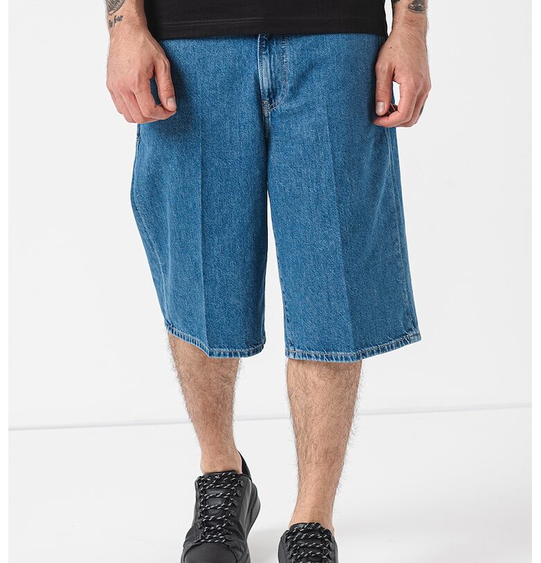 Дънки със свободен дизайн и джобове - Тъмносин CALVIN KLEIN JEANS