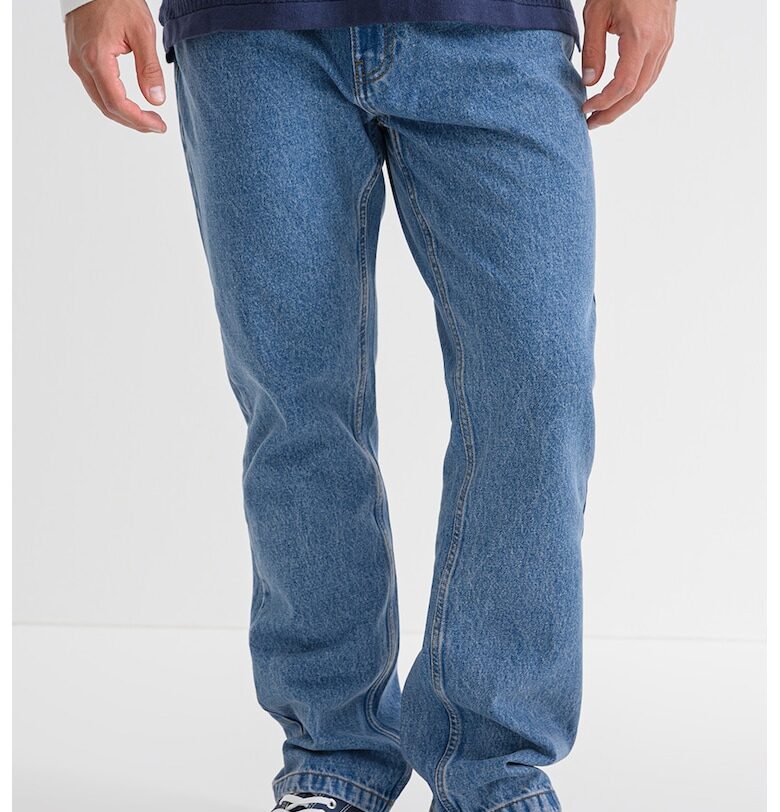 Дънки със свободна кройка - Прашно синьо Pegador