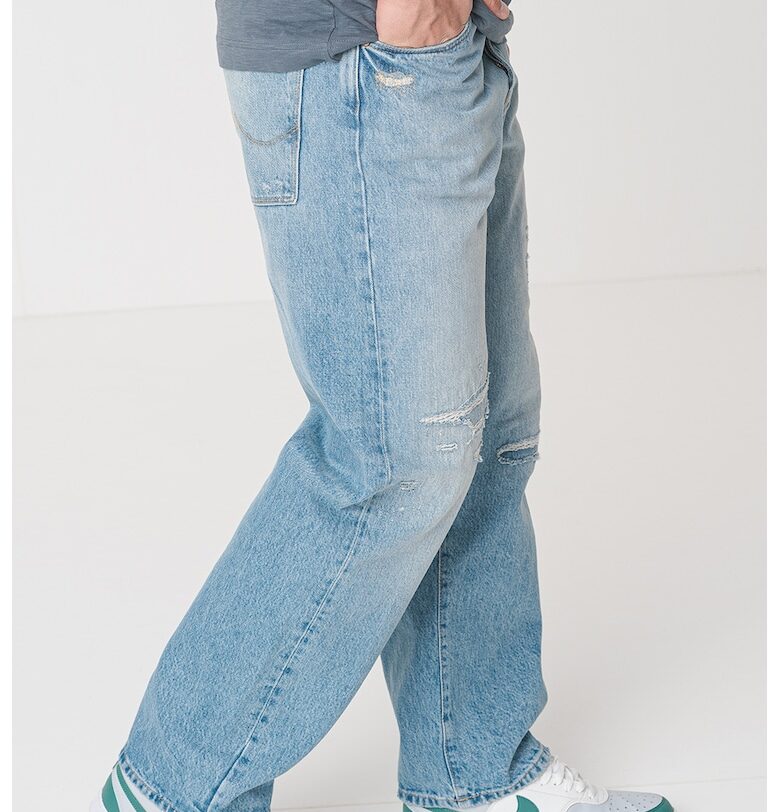 Дънки със свободна кройка - Светлосин меланж Jack  Jones