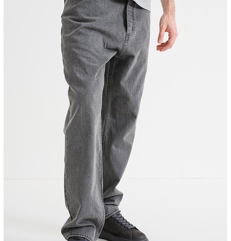 Дънки със свободна кройка - Сив меланж HUGO