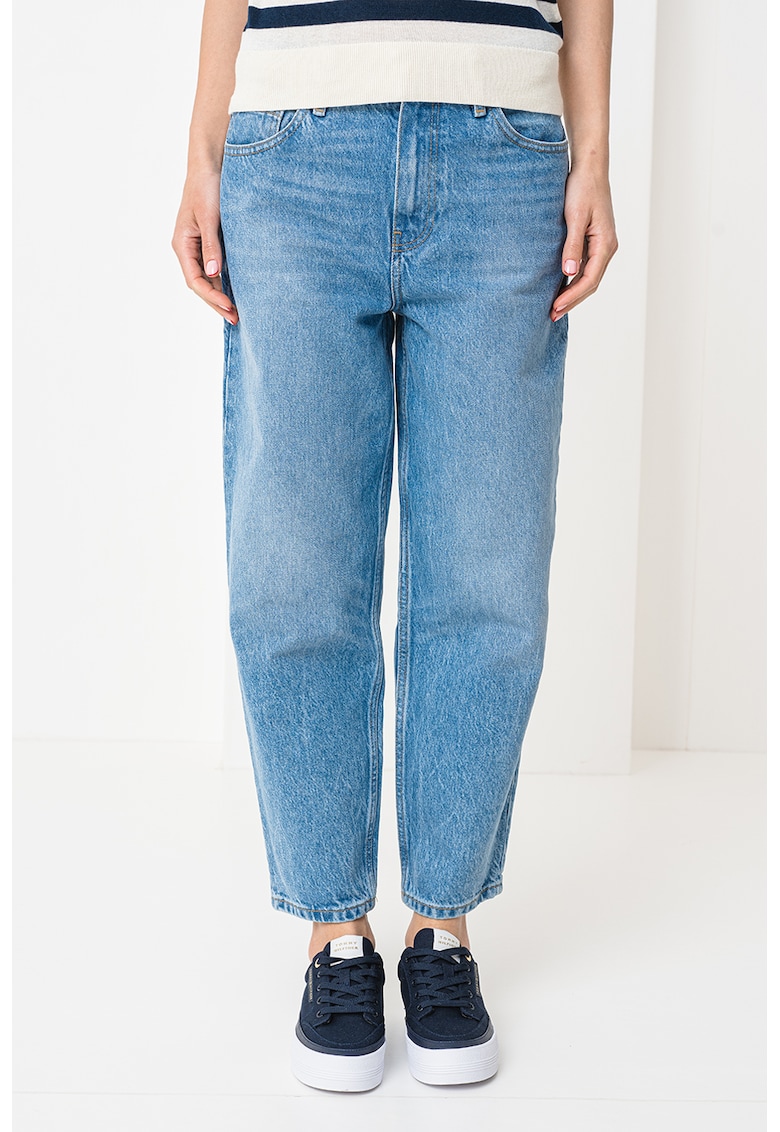 Дънки със средна талия - Светлосин Tommy Hilfiger