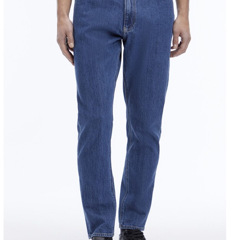 Дънки със средна талия - Тъмносин CALVIN KLEIN