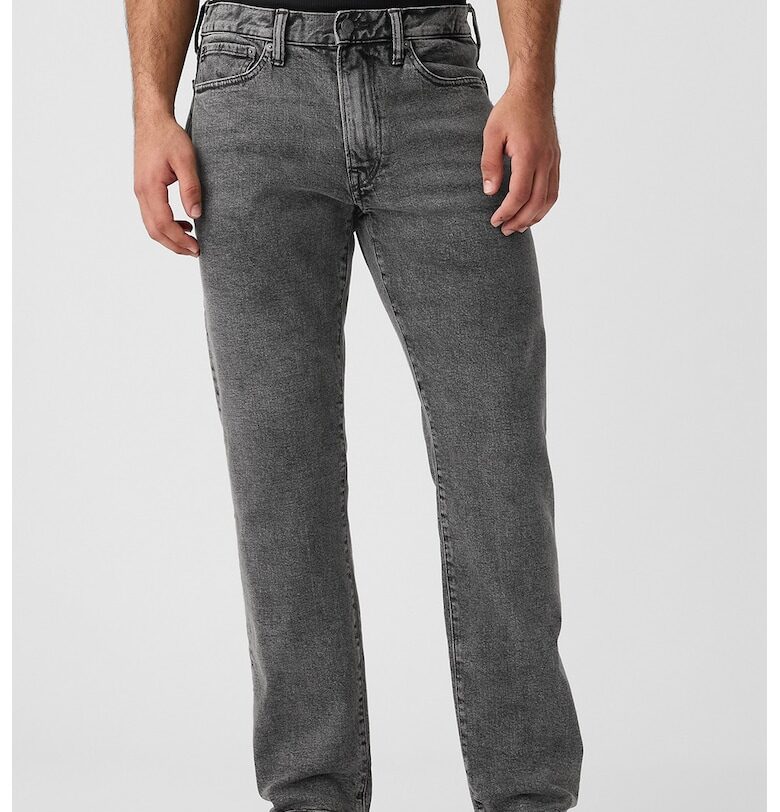 Дънки със стандартна кройка - Tъмносив GAP