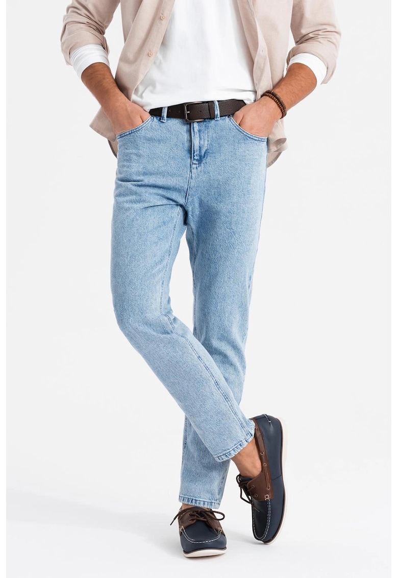 Дънки със стандартна кройка - Светлосин OMBRE