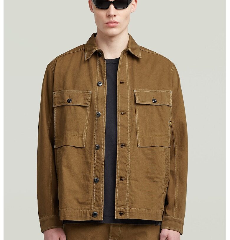 Дънков шакет с уголемени джобове на гърдите - Карамел G-STAR