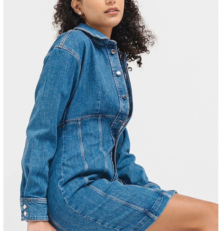 Дънкова къса рокля - Син GUESS