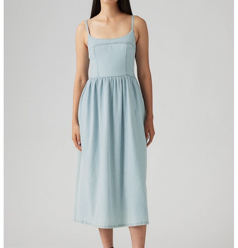 Дънкова миди рокля - Светлосин Levis