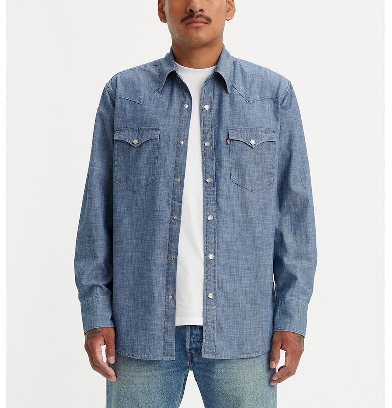 Дънкова риза Barstow с джобове - Прашно синьо Levis