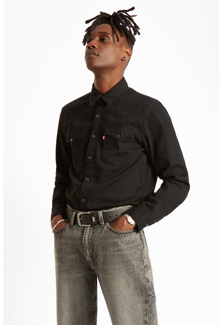 Дънкова риза Barstow с джобове - Черен Levis