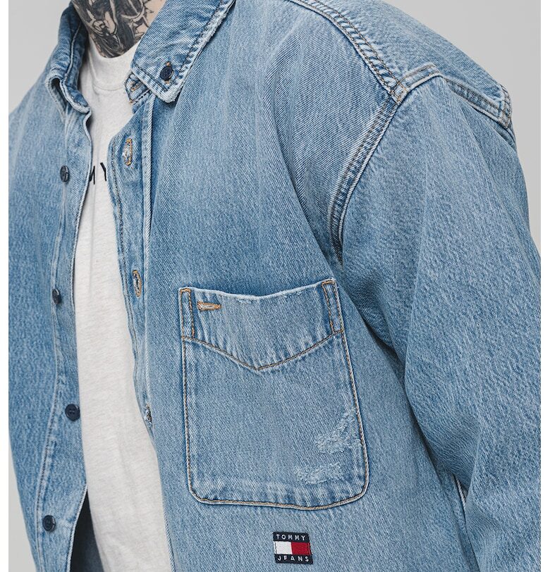 Дънкова риза с лиосел Tommy Jeans