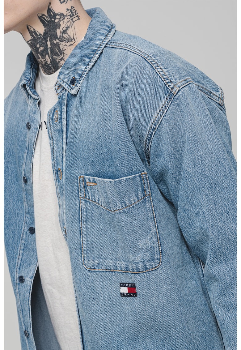 Дънкова риза с лиосел Tommy Jeans