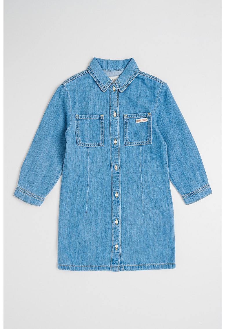 Дънкова рокля-риза - Лавандула CALVIN KLEIN