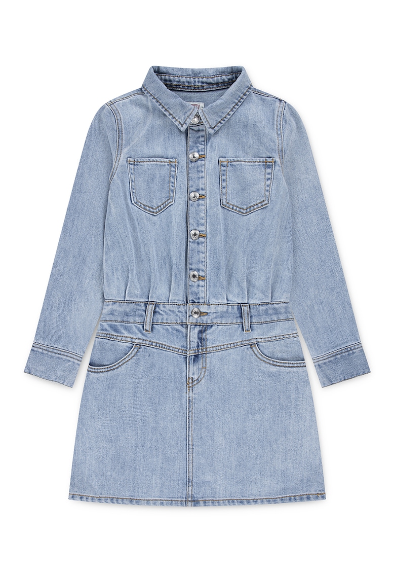 Дънкова рокля с дизайн 2 в 1 - Светлосин Levis