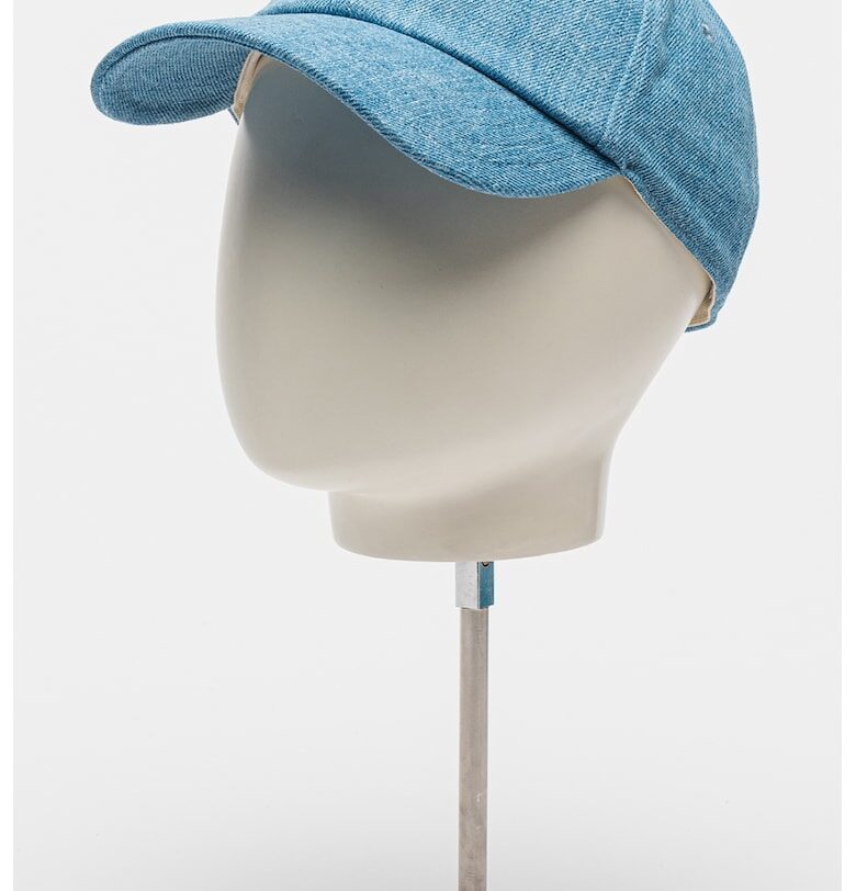 Дънкова шапка с лого - Син меланж OFF-WHITE