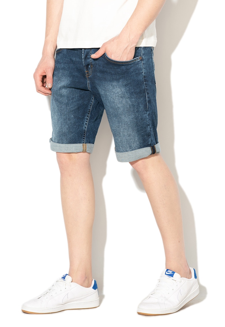 Дънкови бермуди Chicago - Син Mustang