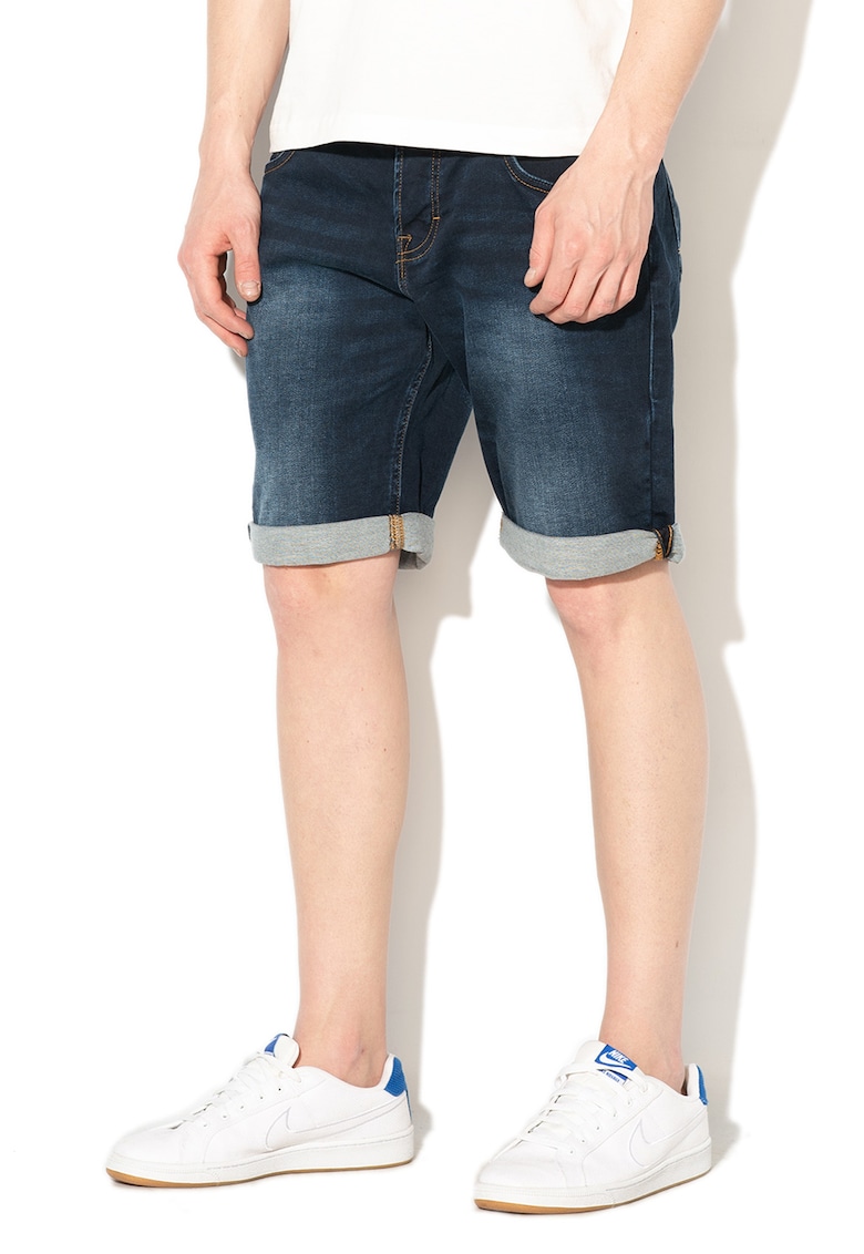 Дънкови бермуди Chicago - Тъмносин Mustang