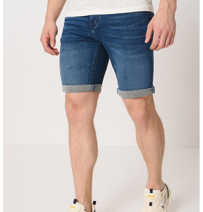 Дънкови бермуди - Тъмносин Mustang